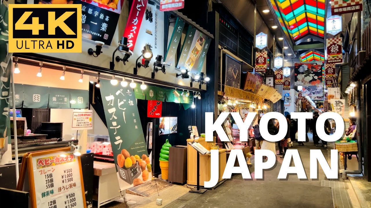 K Kyoto Japan Walking On Nishiki Market And Teramachi Kyogoku To The