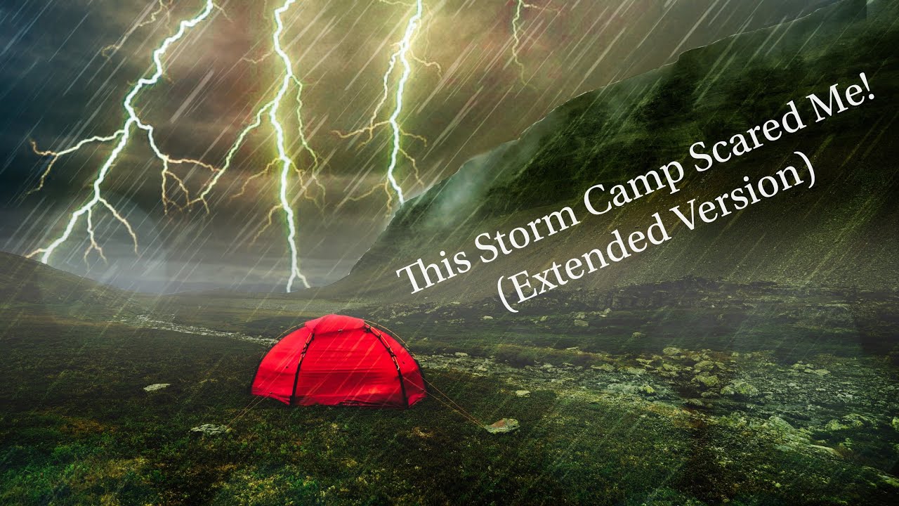 Surviving A Record Breaking Storm Solo Camping In Heavy Rain Lightning