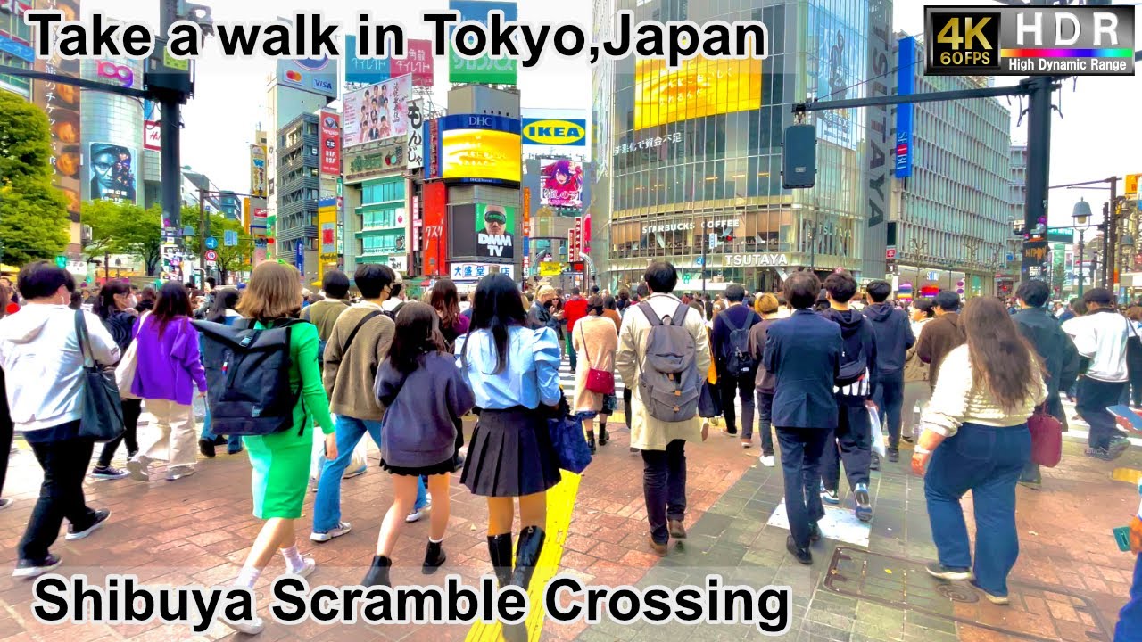 K Fps Hdr Take A Walk In Tokyo Japan Shibuya Scramble Crossing