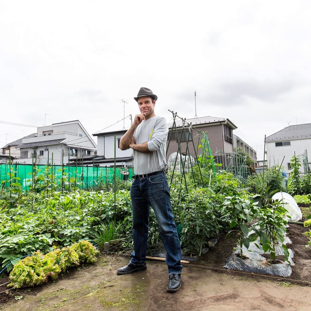 The Japan Times Jon Walsh Stands In His Community Garden Patch In