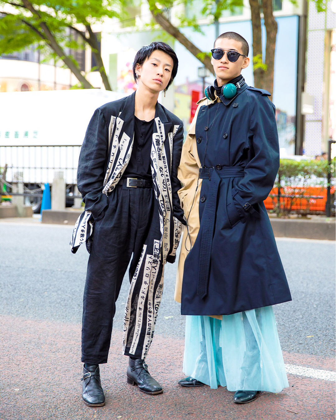 Tokyo Fashion on X: 17-year-old Japanese model & high school student  Yura on the street in Harajuku wearing a minimalist look w/ black t-shirt,  pleated Yohji Yamamoto pants, Toga sandals & Christopher