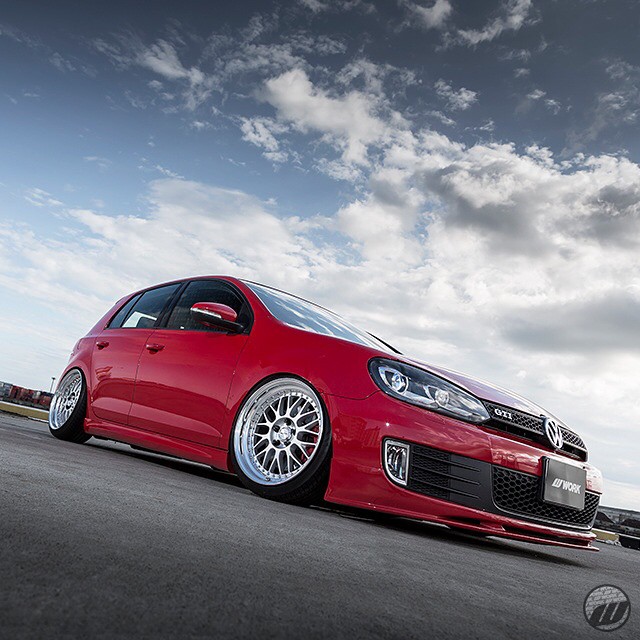 @Work Wheels Japan: Exe Style 310 VW Golf VI on WORK Meister M1 3pce F ...