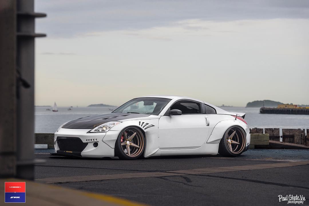 @Work Wheels Japan: Nissan 370z Rocket Bunny on Vossen x Work - VWS-3 # ...