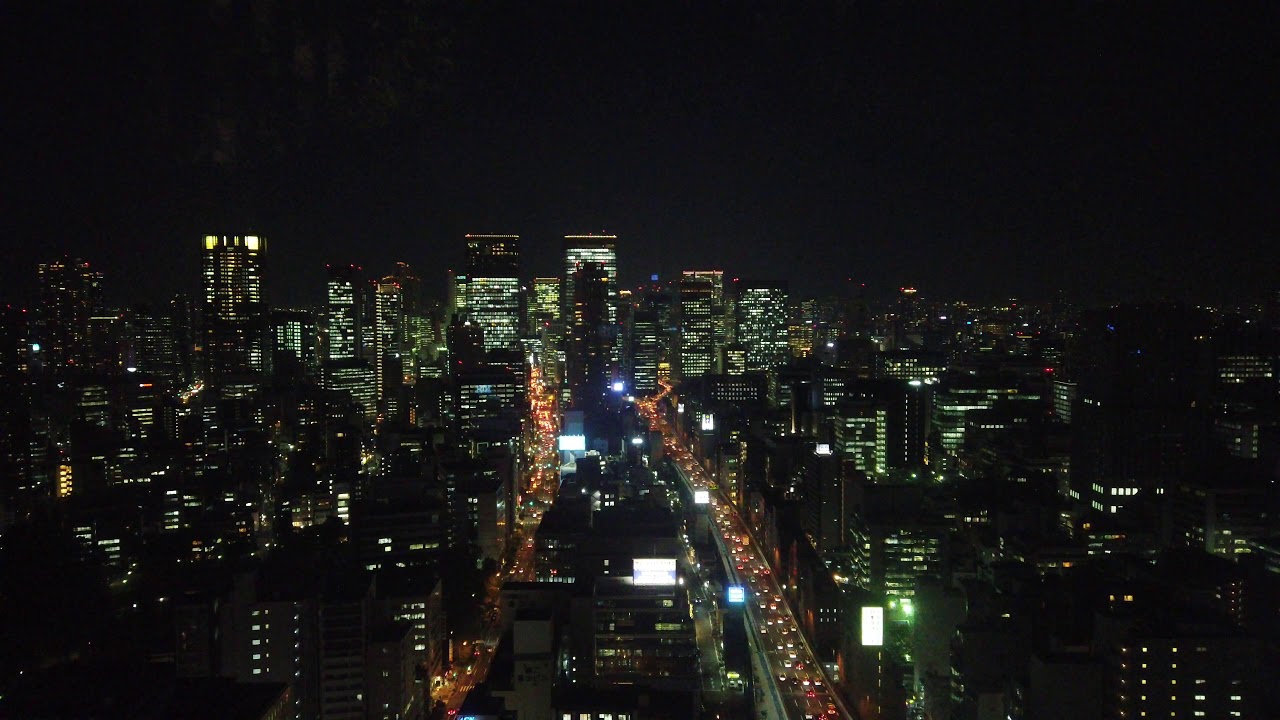 Monopolize the night view of central Osaka 4K大阪都心部の夜景を独り占め - Alo Japan