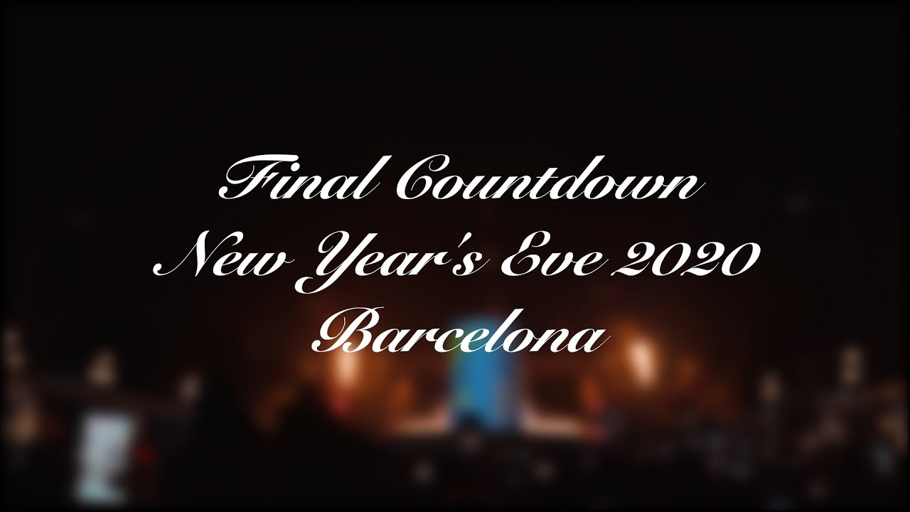 Final countdown before New Year&#039;s Eve 2020 in Barcelona - Alo Japan