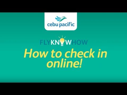 How to check in online for your Cebu Pacific flight - Alo Japan