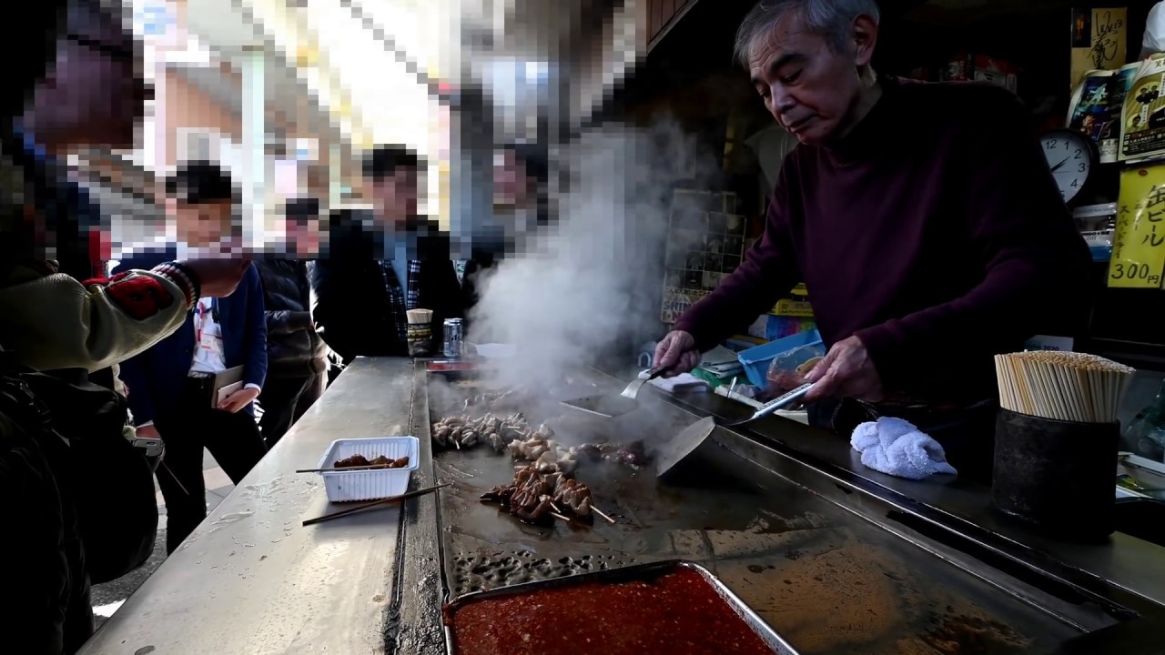 大阪 西成 二度漬け解消 やまき ４k Japanese Street Food Horumon In Osaka Alo Japan