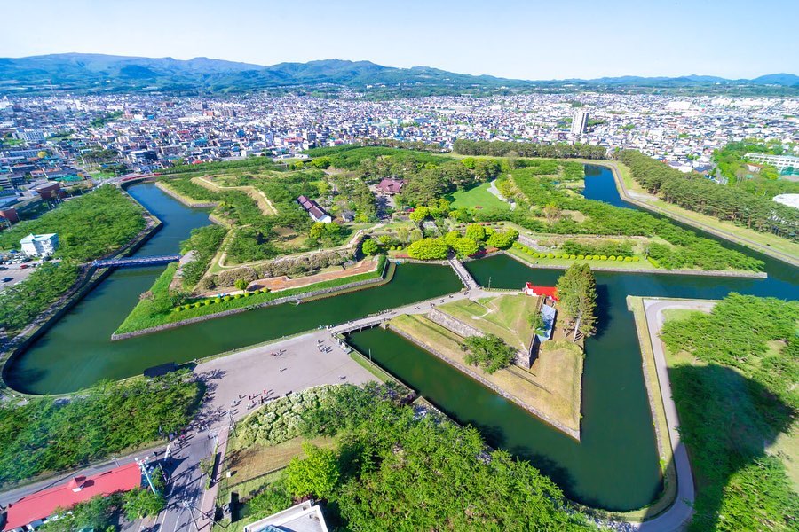 Visit Japan: Goryokaku is a star-shaped western fort located in ...