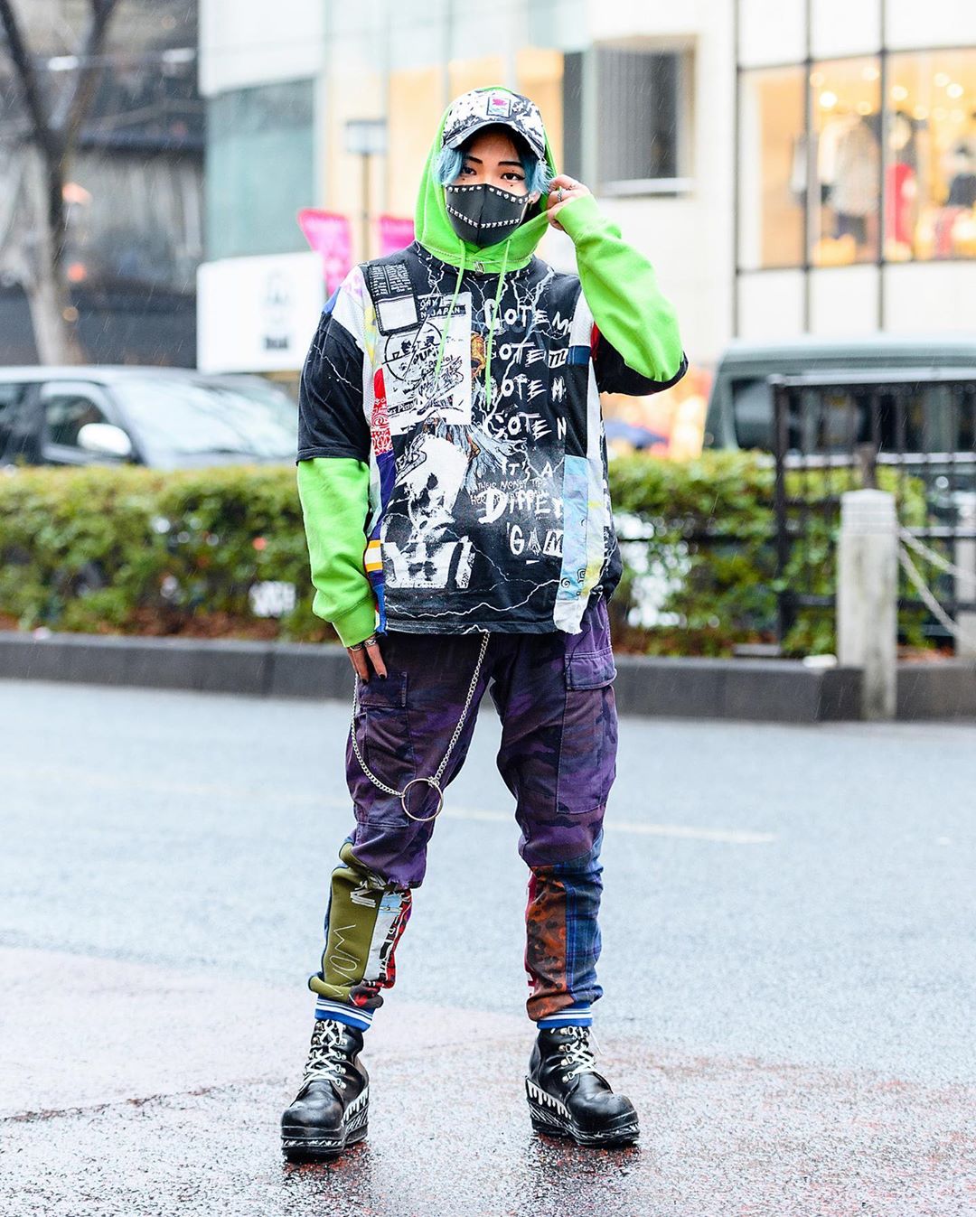 Tokyo Fashion: Japanese artist Shiryu (@shiryupondan) on the street in ...