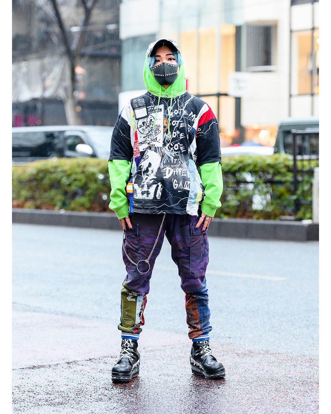 Tokyo Fashion: Japanese artist Shiryu (@shiryupondan) on the street in ...