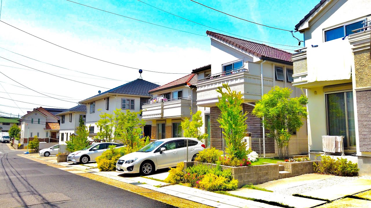 【4K】Modern Japanese Houses / Neighborhood Walking Tour in Japan (Meito ...