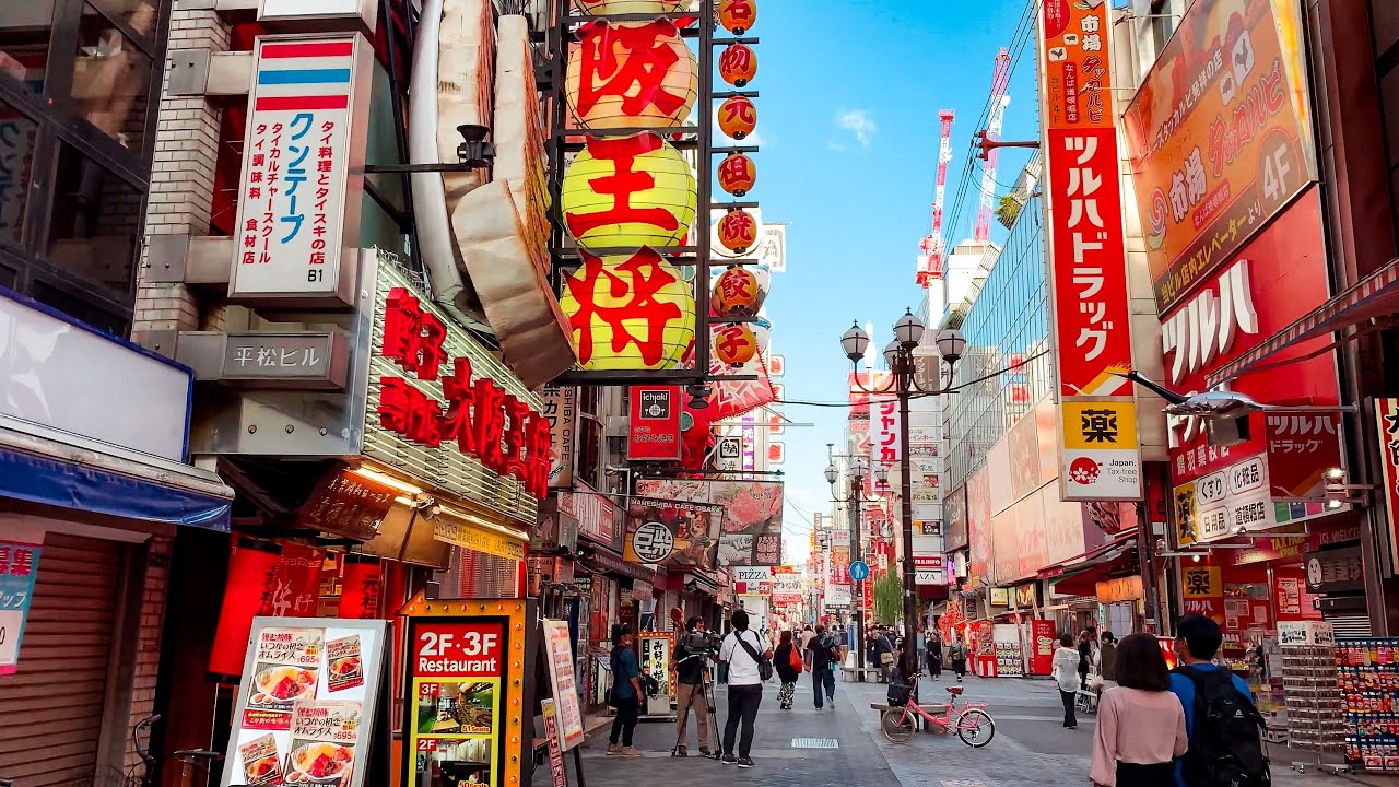 4K Walk in Downtown Osaka | Dotonbori, Japan - Alo Japan