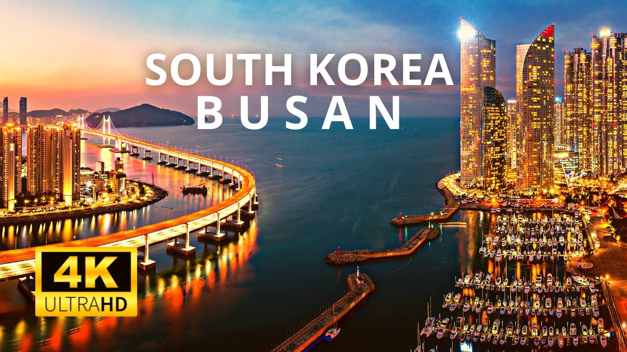 Busan, South Korea 🇰🇷 4K UHD 60FPS Drone View | Epic 4K Busan Timelapse ...