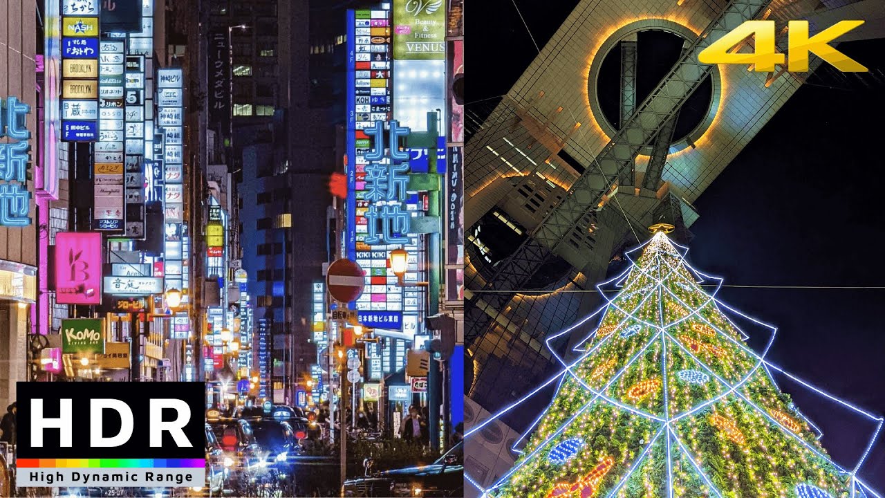 4K OSAKA JAPAN   Christmas Light Japan 2021 I Dotonbori Namba 0saka