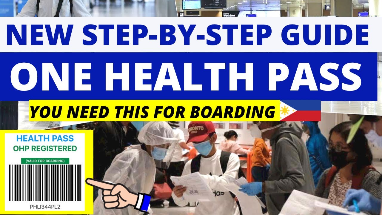 THIS IS THE NEW PROCESS OF REGISTERING TO ONE HEALTH PASS for ALL PAX