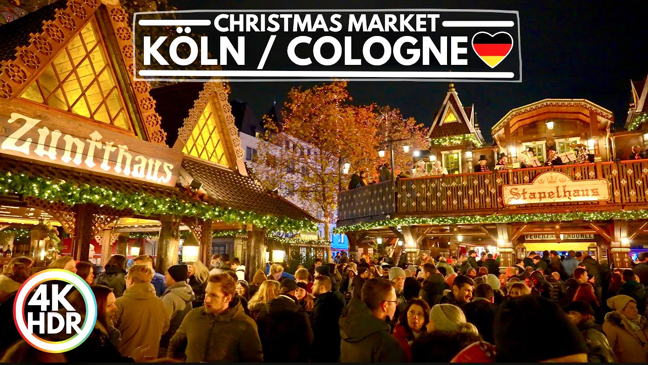 🇩🇪 Köln / Cologne, Germany Christmas Market Walk 2022 4K HDR Walking ...