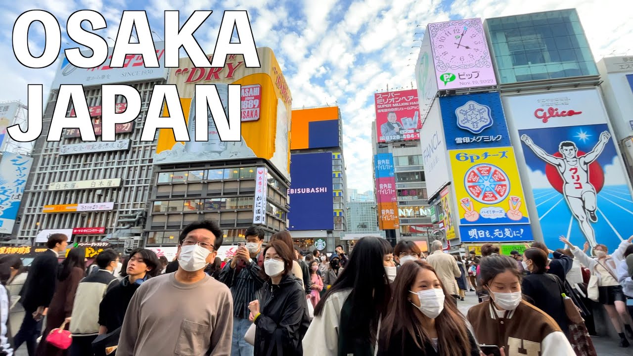 【4K】Osaka Walking Tour - Dotonbori, Shinsaibashi, Amerika-mura, Horie ...