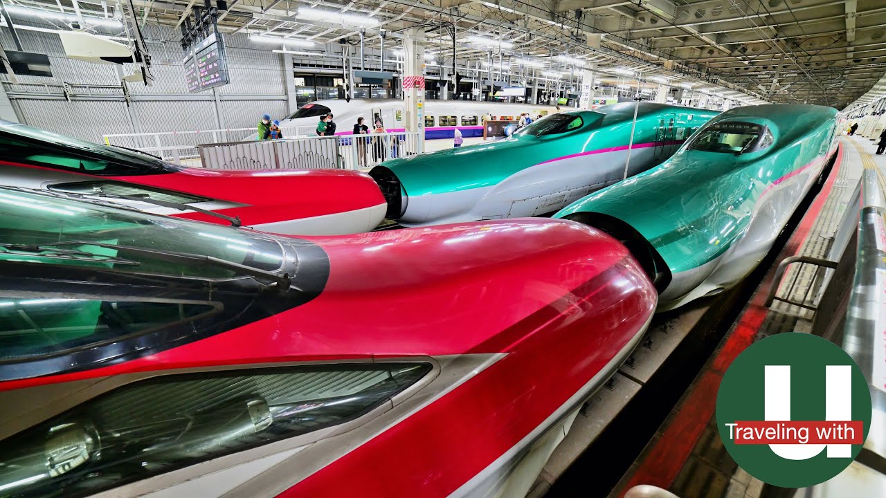 Riding the FASTEST bullet train in Japan🇯🇵 from Sendai to Tokyo ...