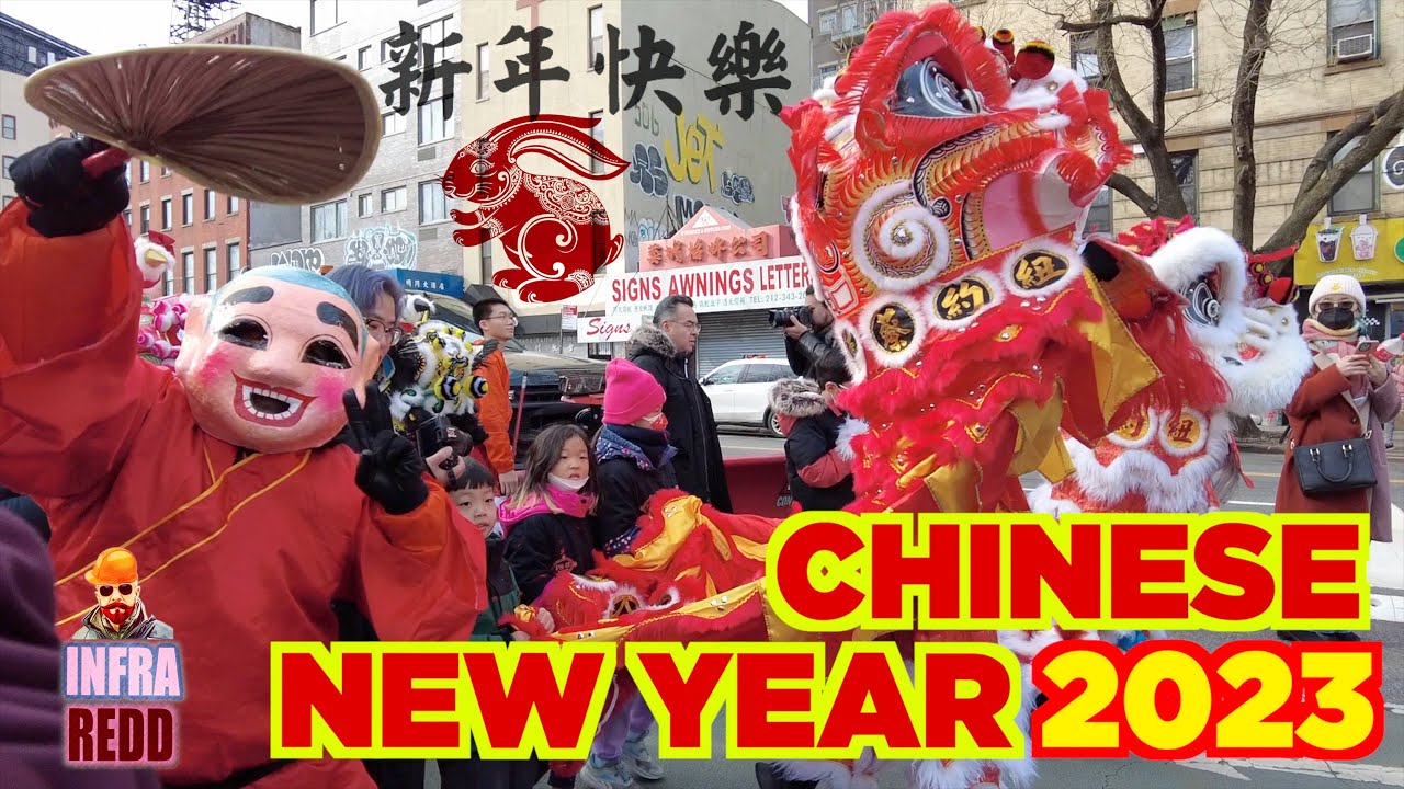 Lunar 🌔 RABBIT 🐇 New Year 🇨🇳 2023 in Chinatown, Manhattan - Alo Japan