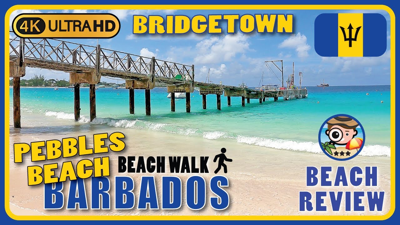 Pebbles Beach Bridgetown Barbados 🇧🇧 (Biggest Beach In Barbados!) 4k ...