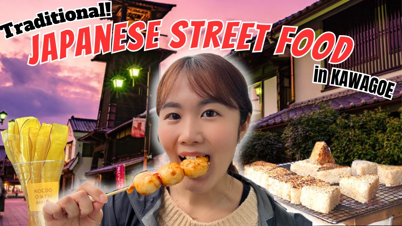 MUST EAT these Traditional Japanese Street Food in Kawagoe | Day trip ...