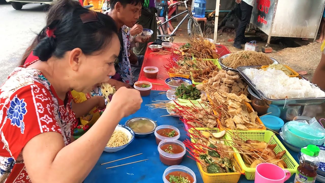 🇲🇲 Street Food Lifestyle of People in Myanmar - Alo Japan