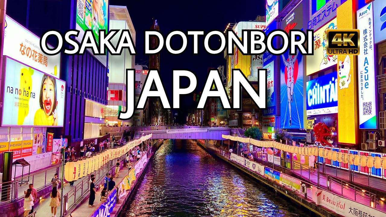 2023 Osaka Dotonbori Night Walking Tour   Travel To Osaka, Japan (4K