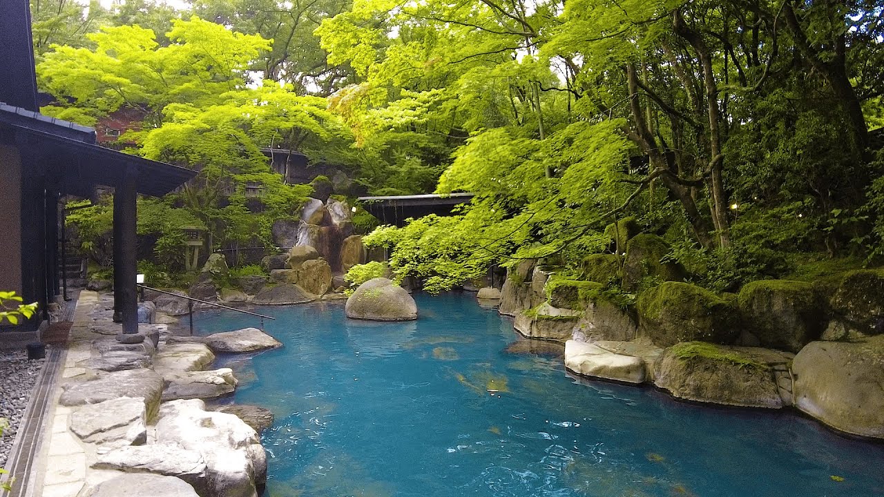 Staying at a Japanese Ryokan with a Huge Open-air Bath | Kyushu ...