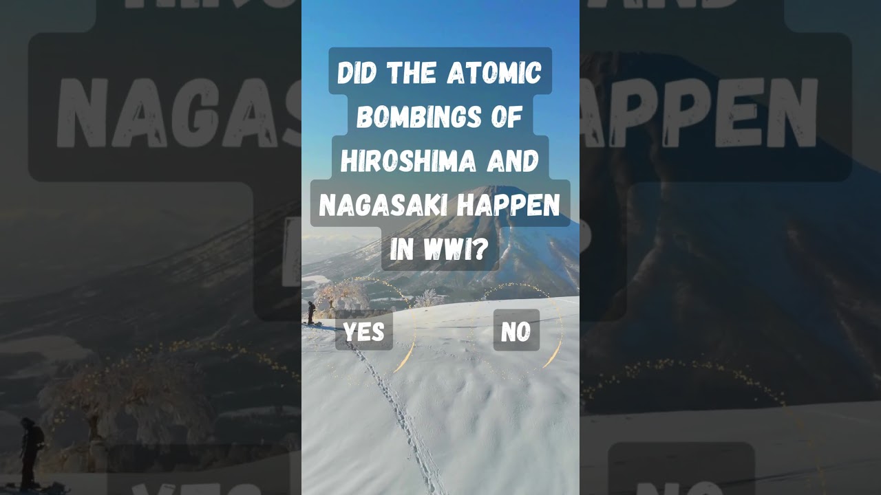 The Ultimate History Of Japan Quiz: Did The Atomic Bombings Of ...