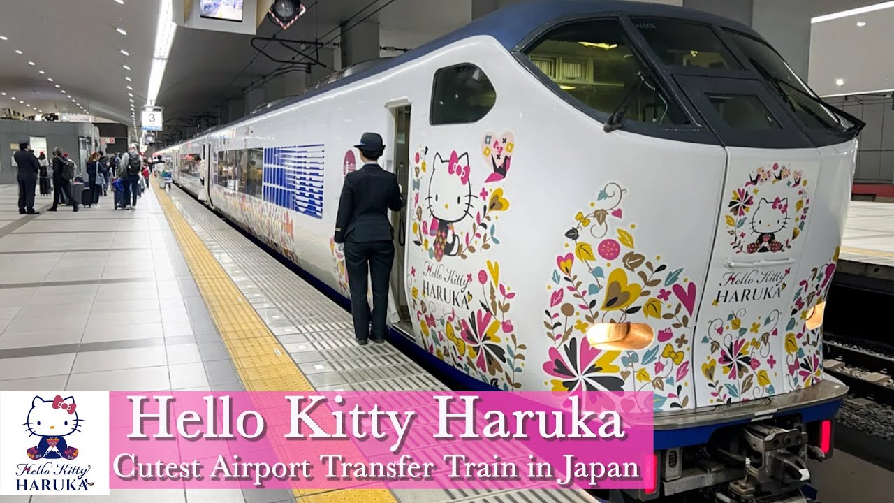 Taking The CUTEST Airport Transfer Train To Osaka Kansai Airport ...