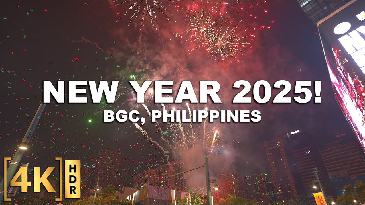 2025 IN THE PHILIPPINES! BGC NEW YEAR 2025 Fireworks Show